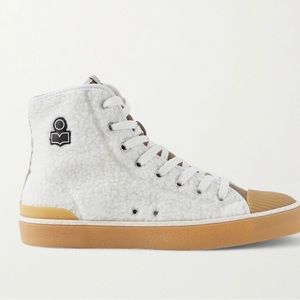 Isabel Marant faux fur trainers